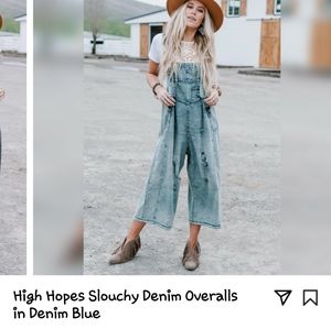 Easel Denim overalls